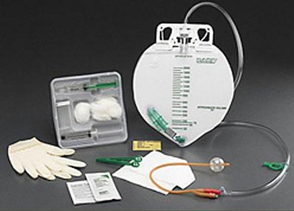 Tray Indwelling Catheter Tray Lubricath® Foley 16 Fr. 5 cc Balloon Hydrophilic Coated Latex (1/TR 10TR/CS) by Bard Urologicals  ID 800061